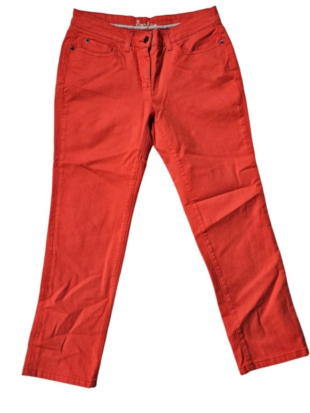 Boden Womens Skinny Jeans Size US 6R UK 10 Red Stretch Denim 5 Pocket